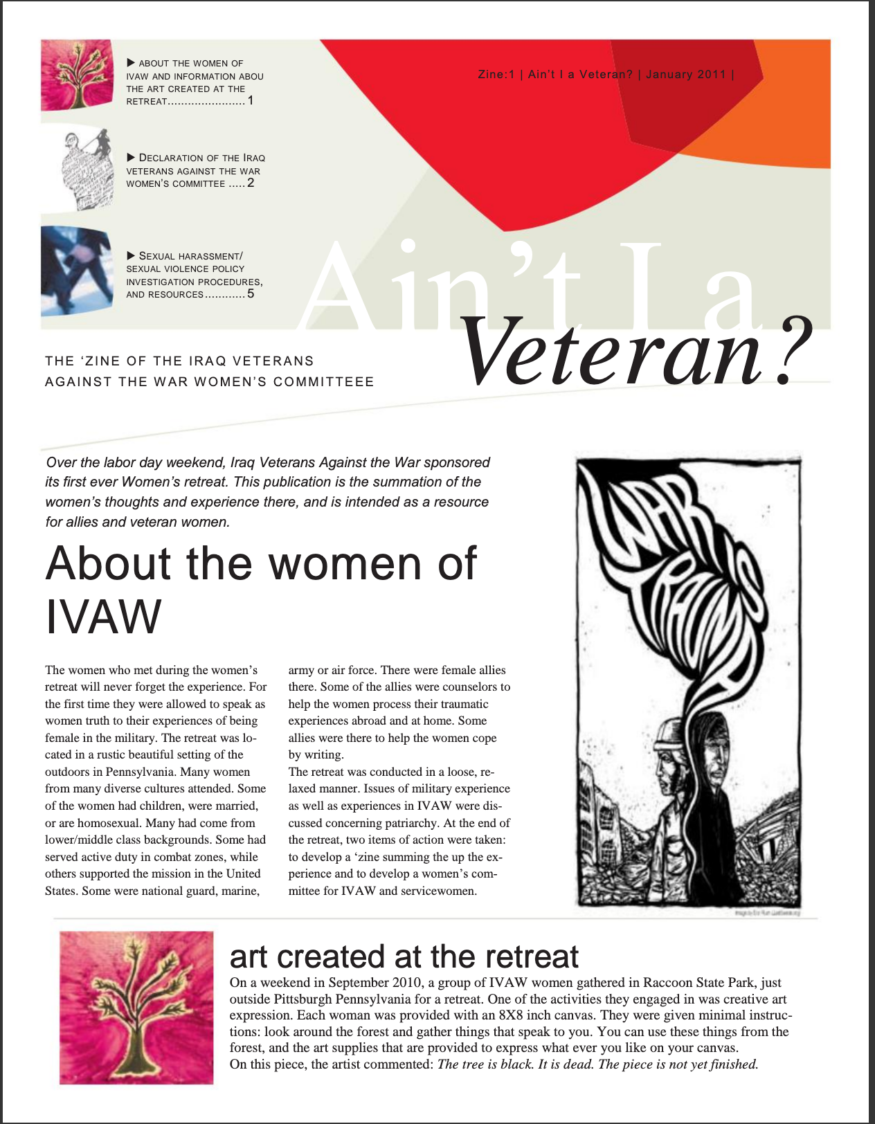 zine cover: Ain't I a Veteran